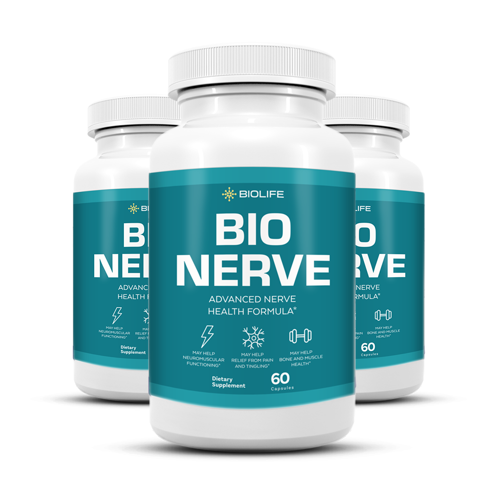 Three bottles of BioNerve